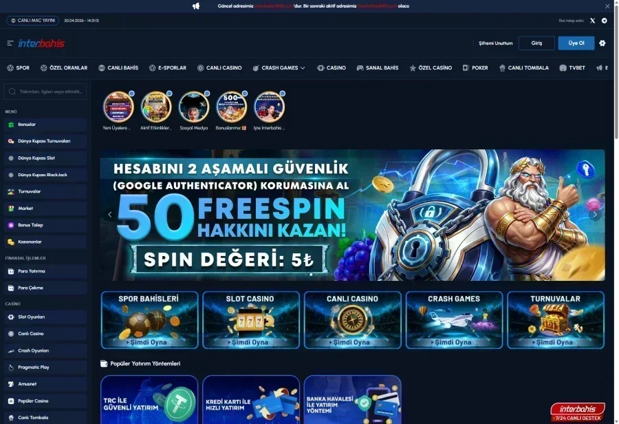 İnterbahis ekran görüntüsü